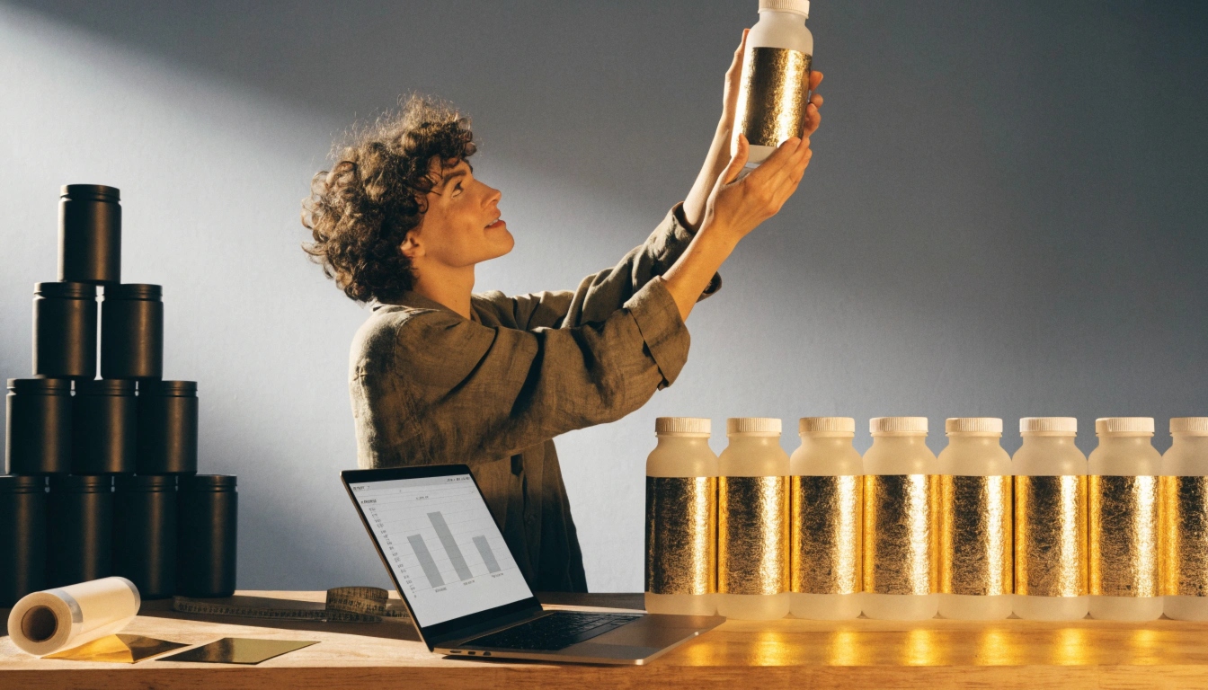 cheapest gold foil label printing company small business